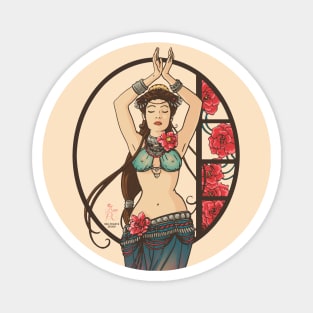 Tribal fusion bellydancer Magnet